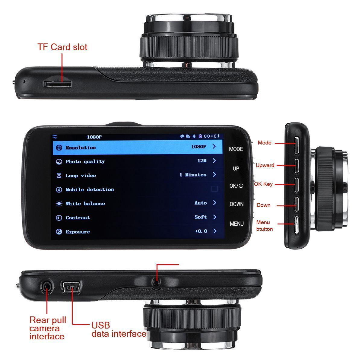 4-Inch-HD-Dual-Lens-1080P-Vehicle-Car-Dash-Cam-Video-Camera-Recorder-DVR-G-Sensor-1611401
