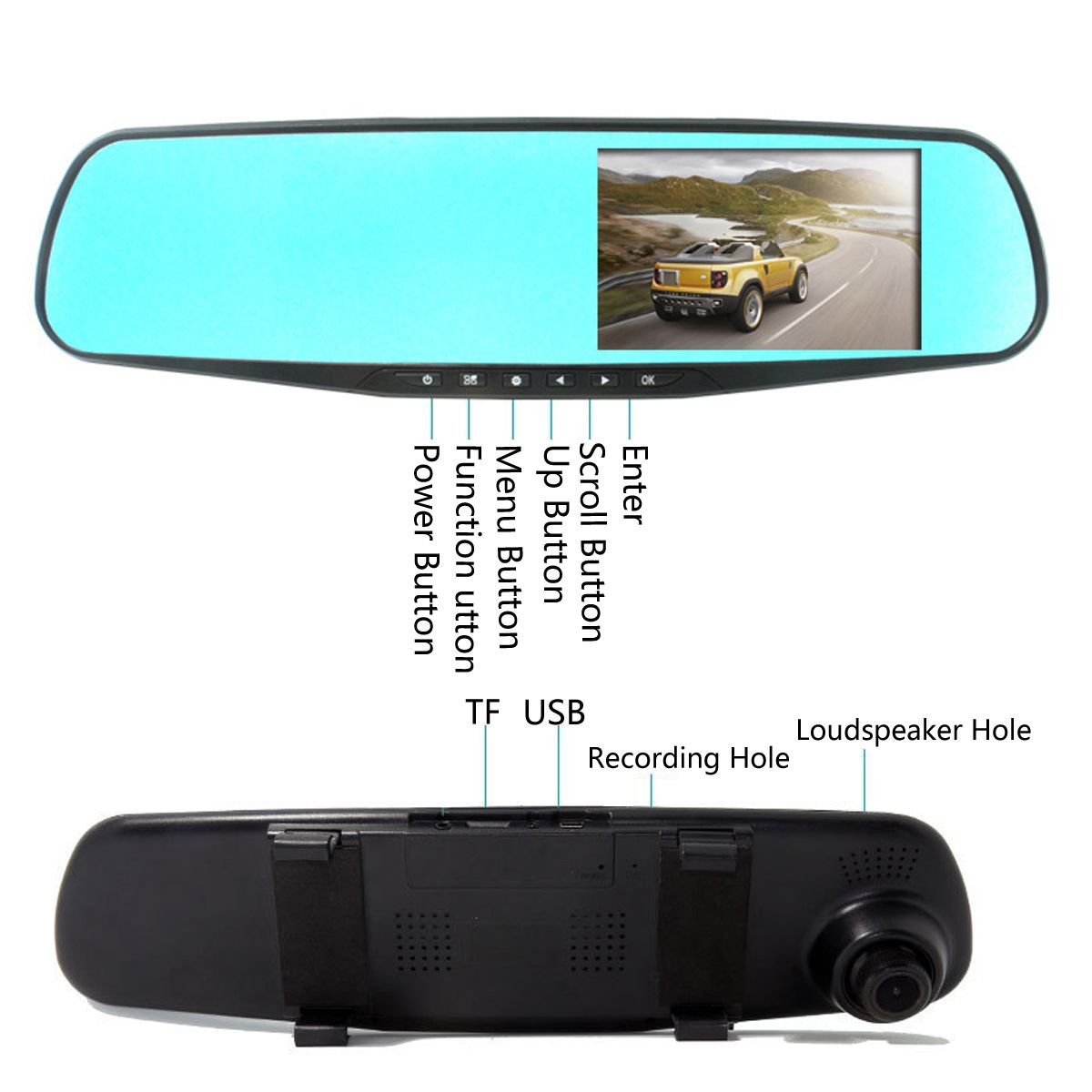 43-Inch-Double-Lens-Car-DVR-Rearview-Mirror-Driving-Recorder-Night-Vision-Parking-Monitoring-1565927