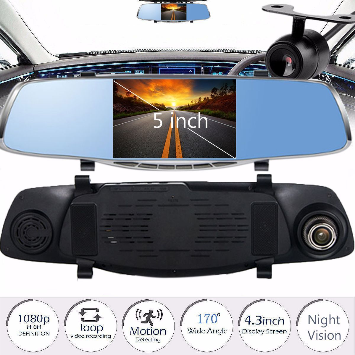 5-Inch-1080P-HD-Dual-Lens-Car-DVR-Dash-Cam-Recorder-170-Degree-Rear-View-Camera-G-sensor-1210359