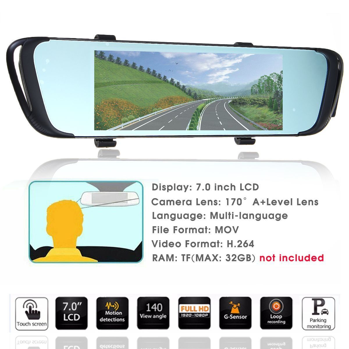 7-HD-1296P-Dual-Lens-Video-Recorder-Rearview-Mirror-Car-Dash-Cam-Camera-DVR-1652228