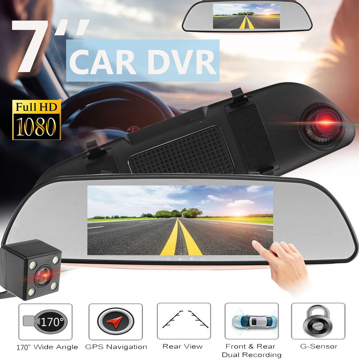 7-Inch-1080P-HD-Touch-Screen-Car-DVR-Video-Mirror-Recorder-Rear-View-Camera-GPS-1362604
