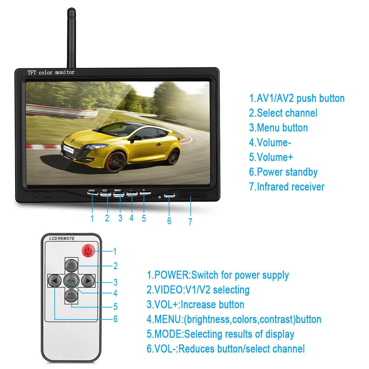 7-inch-Monitor-Display-Truck-Wireless-Dual-Waterproof-Camera-24G-Night-Vision-Reversing-1545129