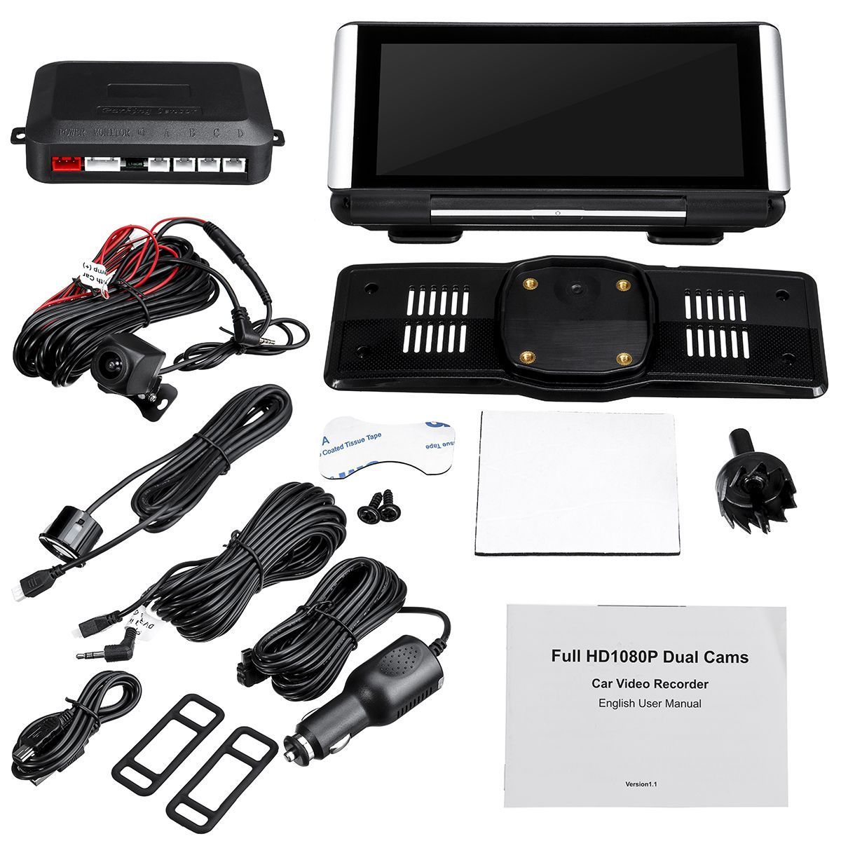 7quot--10quot-Car-DVR-LCD-Rear-Reversing-Parking-Detector-Radar-Sensor-System-Alarm-1653068