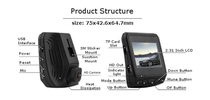 Azdome-231-Inch-DAB211-Car-DVR-Video-Recorder-2560x1440P-Full-HD-Ambarella-A12A55-Chip-Ov4689-1187242