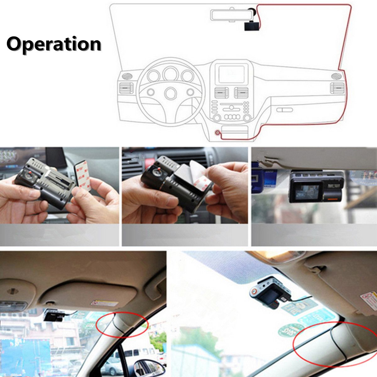 Dash-Cam-DVR-Car-Video-Camera-Recorder-Night-Vision-G-Sensor-Crash-1080P-2-LCD-974916