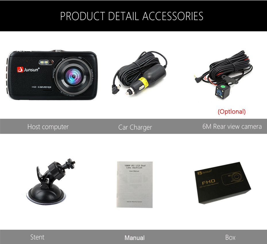 JUNSUN-H7N-1296P-Auto-Recording-Car-DVR-with-Waterproof-Rear-Camera-1514777