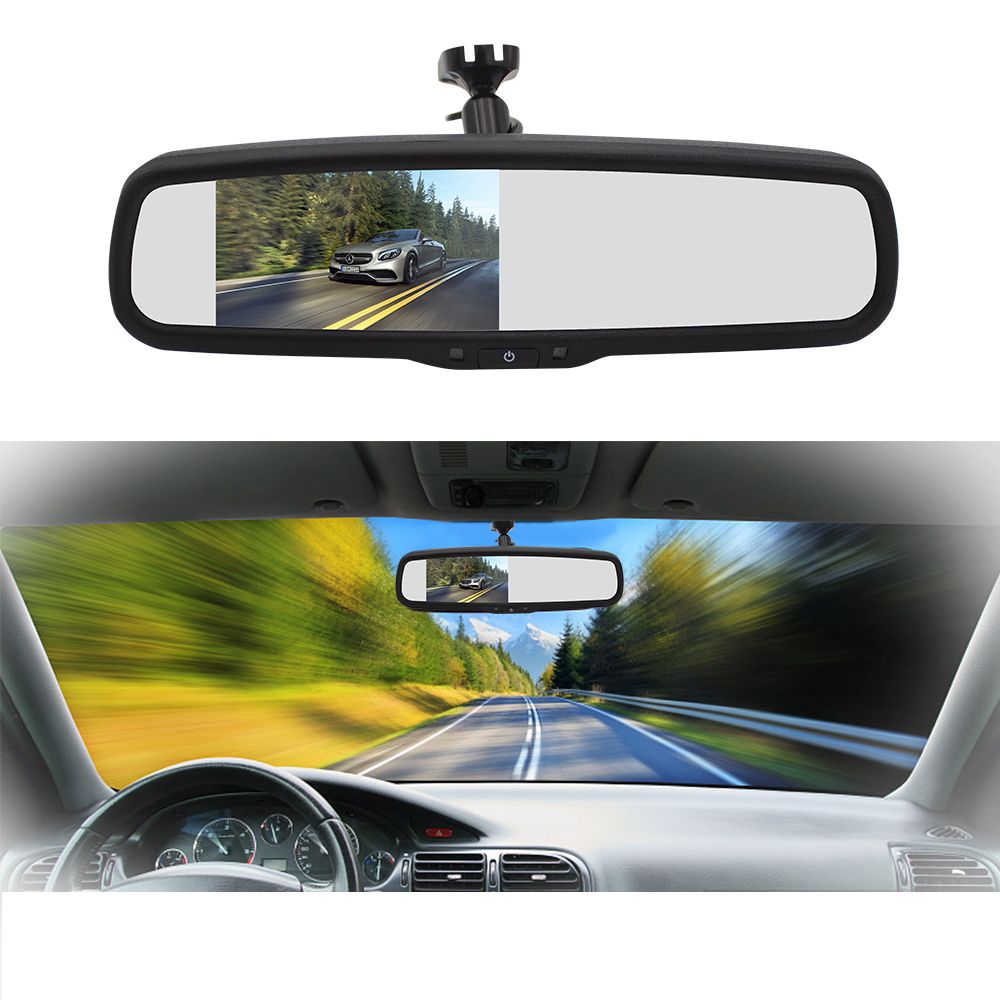 Master-Tailgaters-Car-Rear-View-Mirror-with-43quot-LCD-Screen--170deg-Backup-Camera-1629222