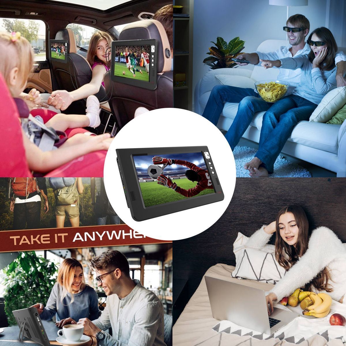 Portable-101-TFT-LED-DVBT2-Digital-Analog-TV-1080P-HDMI-IN-H265-Car-Television-Support-USB-TF-Card-R-1614938