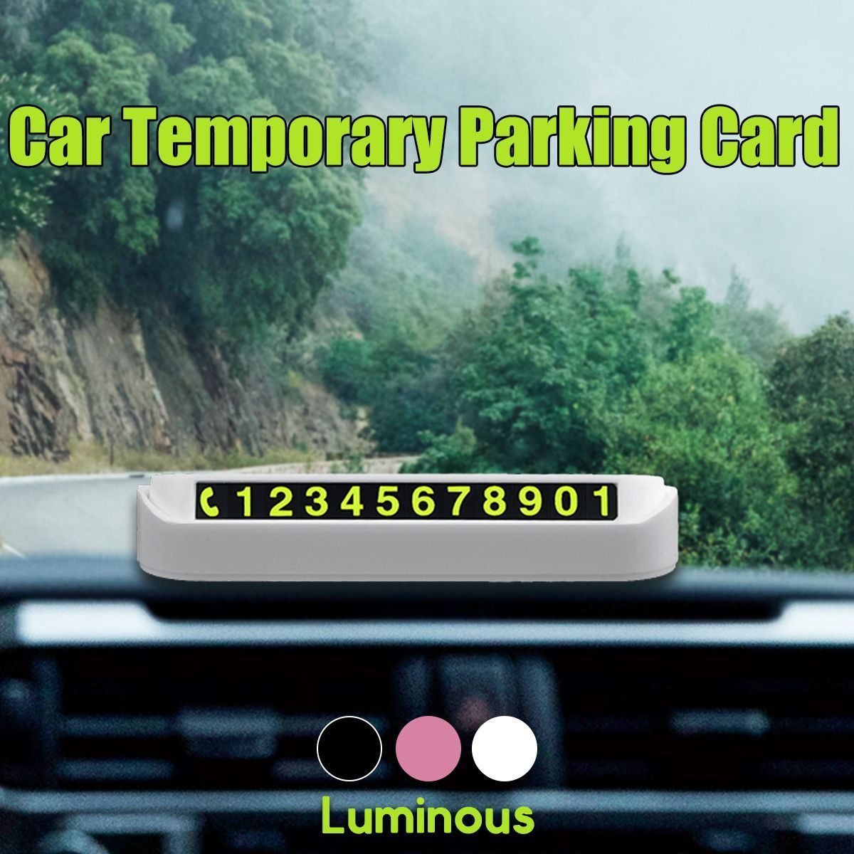 Temporary-Parking-Phone-Number-Card-Luminous-Night-Hidden-For-Car-Vehicle-1629250