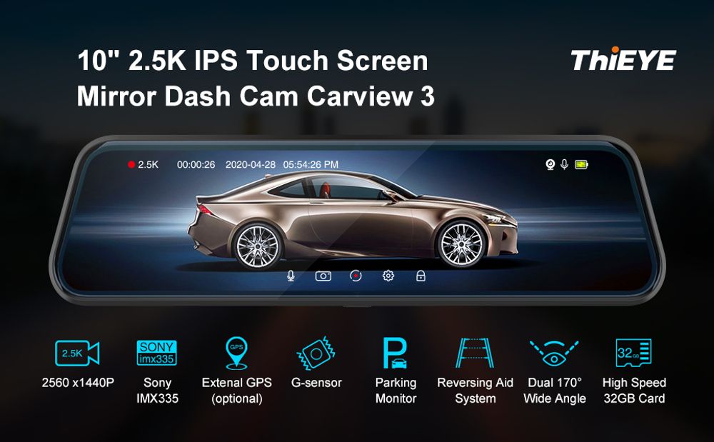 ThiEYE-CarView3-Full-HD1080P-25K-DVR-Camera-10Inch-Touch-Screen-Video-Recorder-with-Dual-Lens-Mirror-1734893