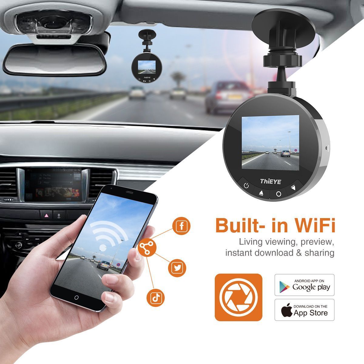 ThiEYE-Safeel-Zero-Dash-Camera-Automobile-Data-Recorder-Car-WiFi-DVR--Real-HD-1080P-170-Wide-Angle-W-1528888