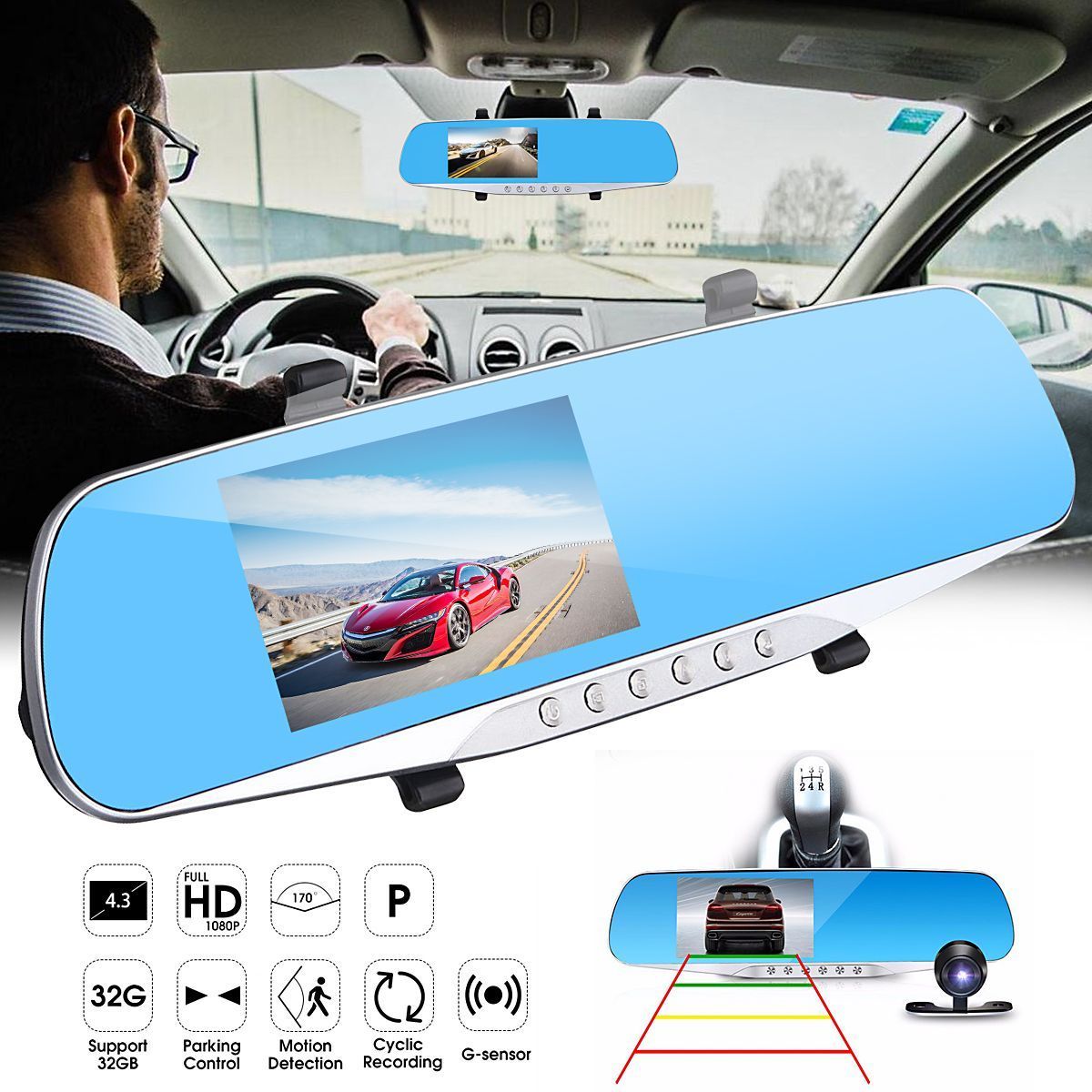 Winksoar-43-Inch-1080P-HD-Rear-view-Blue-Mirror-Dual-Lens-Car-DVR-Dash-Cam-Camera-Recorder-1343160