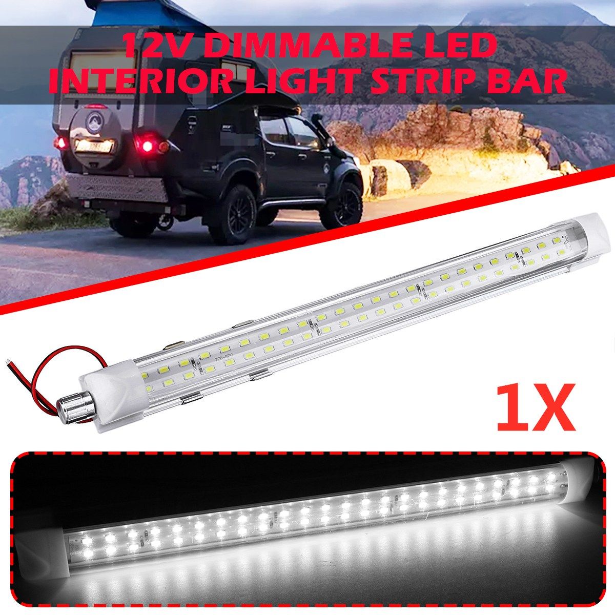 12V-72-LED-Dimmable-Interior-Light-Strip-Bar-Car-Van-Bus-Caravan-ONOFF-Switch-1725992