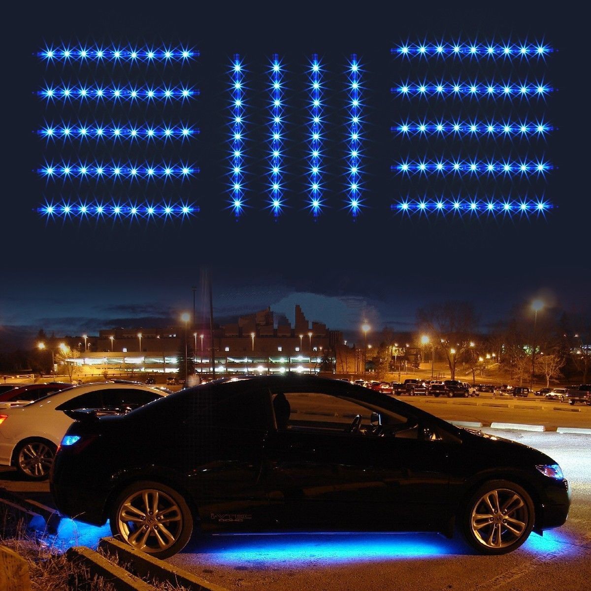 14Pcs-12-Inch-Blue-5050-126LED-Slim-Strip-Decoration-Lights-Car-Neon-Accent-Undercar-Glow-Lighting-U-1636905