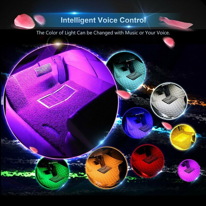 4Pcs-Car-Interior-Colorful-24LED-Atmosphere-Ambient-Starry-Lamps-Car-Foot-Emergency-Lights-USB-Voice-1637321
