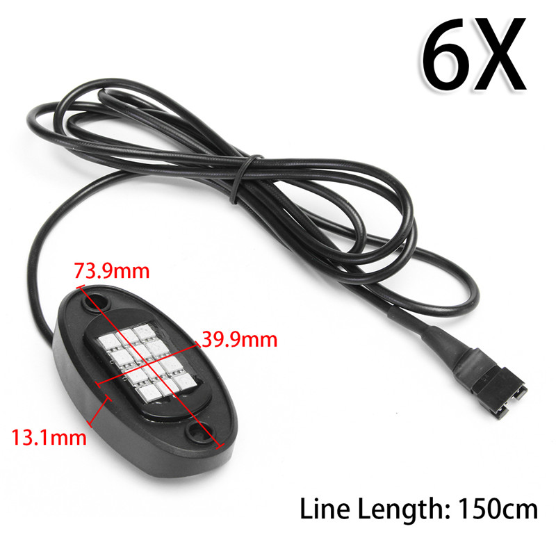 6Pcs-Universal-Colorful-RGB-LED-Car-Rock-Lights--RF-Dual-Remote-Control-5050-72-Led-Waterproof-IP68--1537833