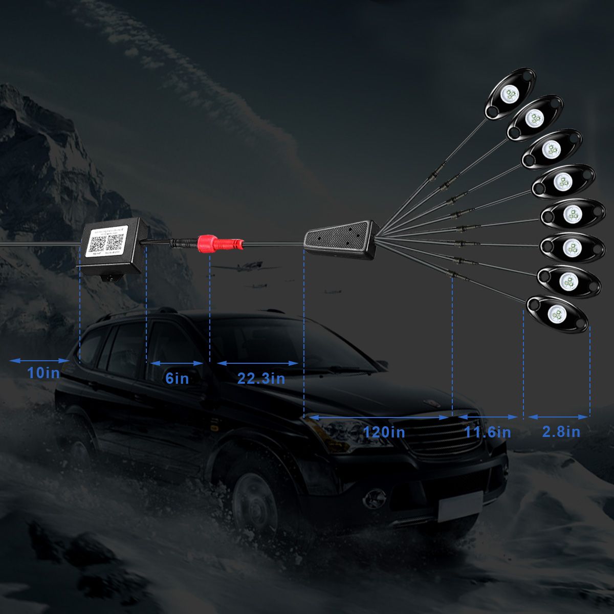 8PCS-12V-USB-RGB-LED-Car-Atmosphere-Lights-Interior-Decoration-Lamp-Phone-bluetooth-APP-Control-1617596