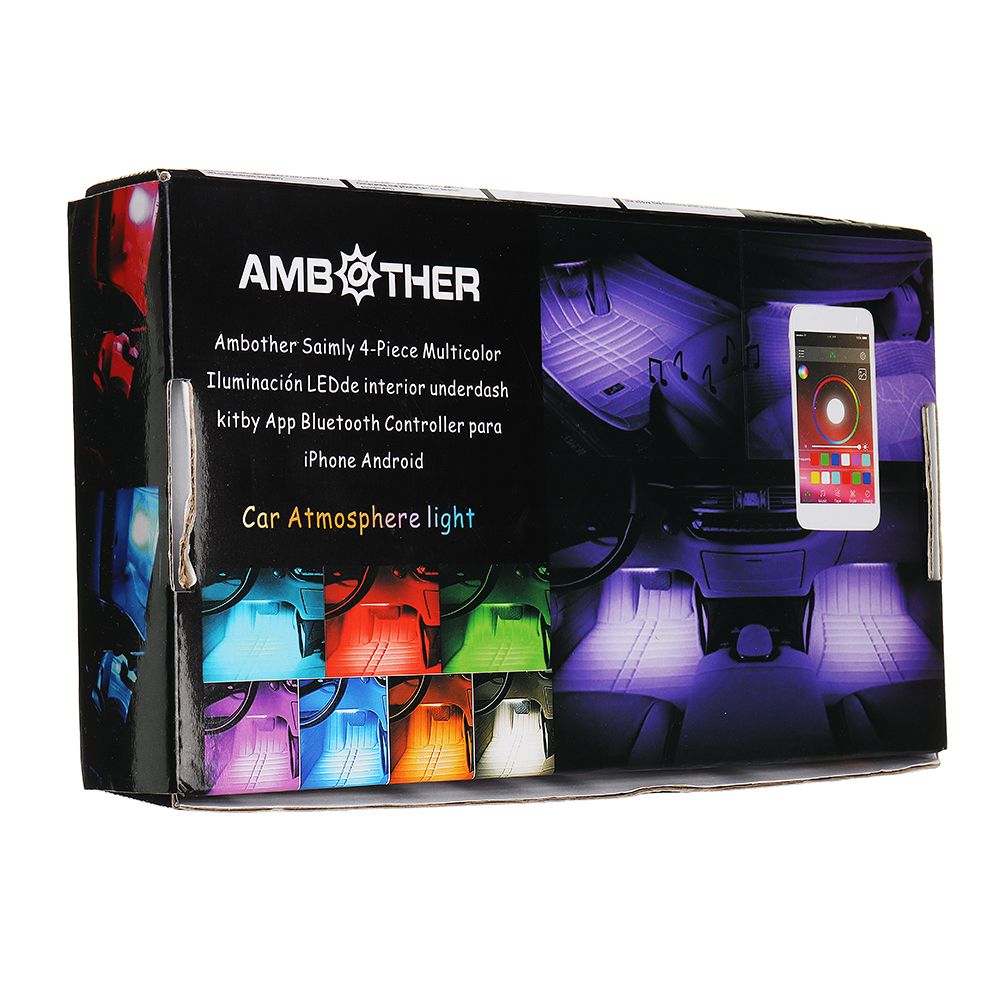 AMBOTHER-4PCS-LED-RGB-Car-Interior-Floor-Decoration-Lights-Bars-Wireless-bluetooth-APP-Control-Atmos-1365418