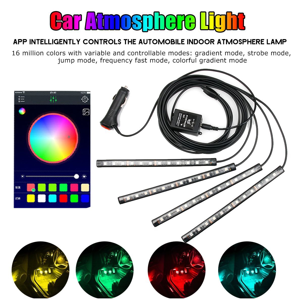 Car-4-In-1-Car-LED-Decoration-Atmosphere-Lights-Colorful-Sound-activated-Interior-Lamp-Support-Mobil-1632203