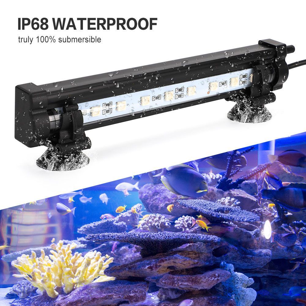 DOCEAN-LED-RGB-Aquarium-Light-18cm-16-Color-RF-Remote-Control-Waterproof-Fish-Tank-Underwater-Lamp-1537266