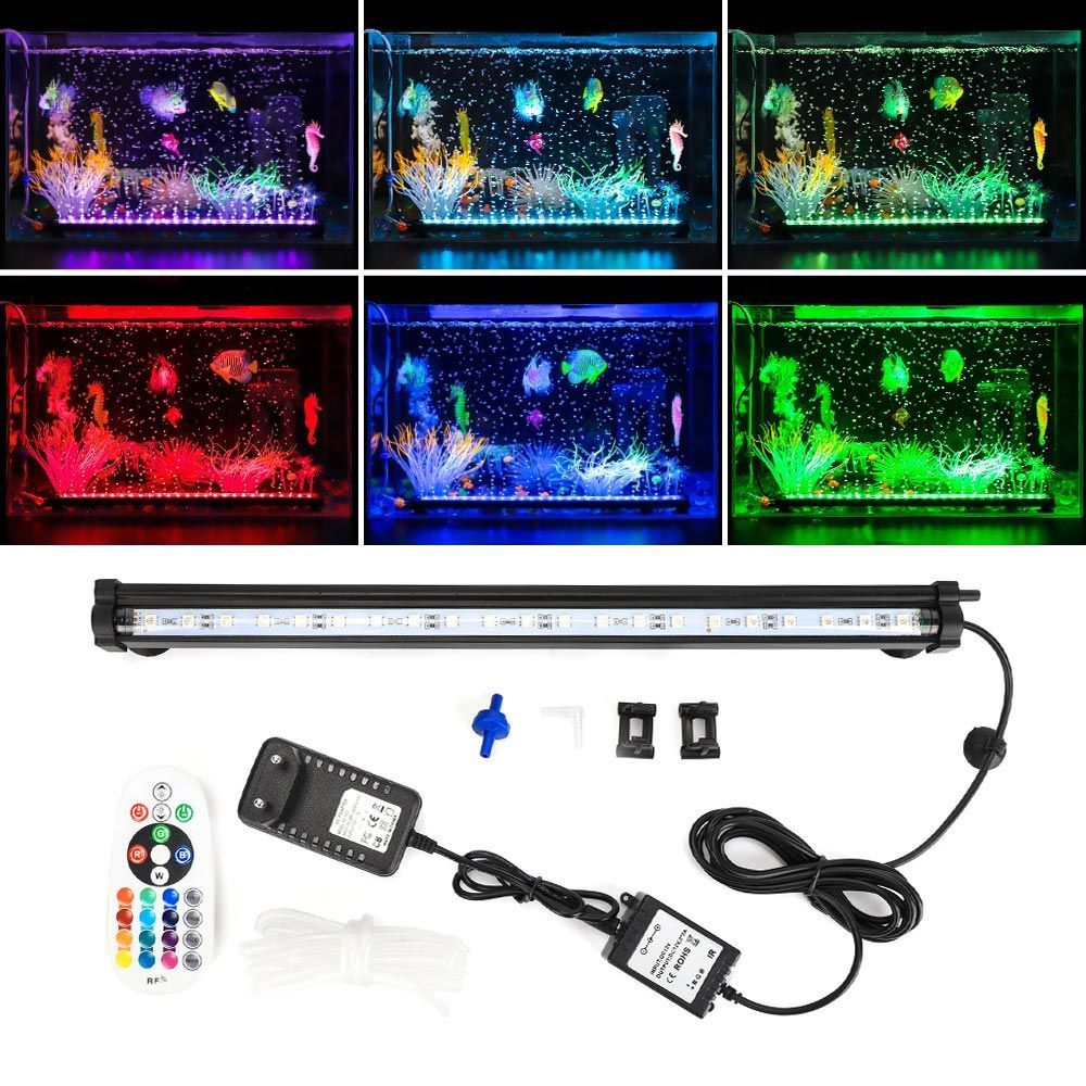 DOCEAN-LED-RGB-Aquarium-Light-38cm-16-Color-RF-Remote-Control-Waterproof-Fish-Tank-Underwater-Lamp-1537153