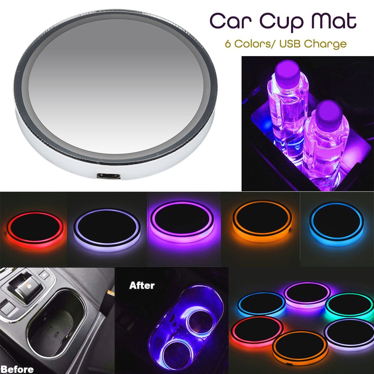LED-Car-Cup-Holder-Pad-Mat-Auto-Atmosphere-Interior-Lights-USB-Rechargeable-1614260