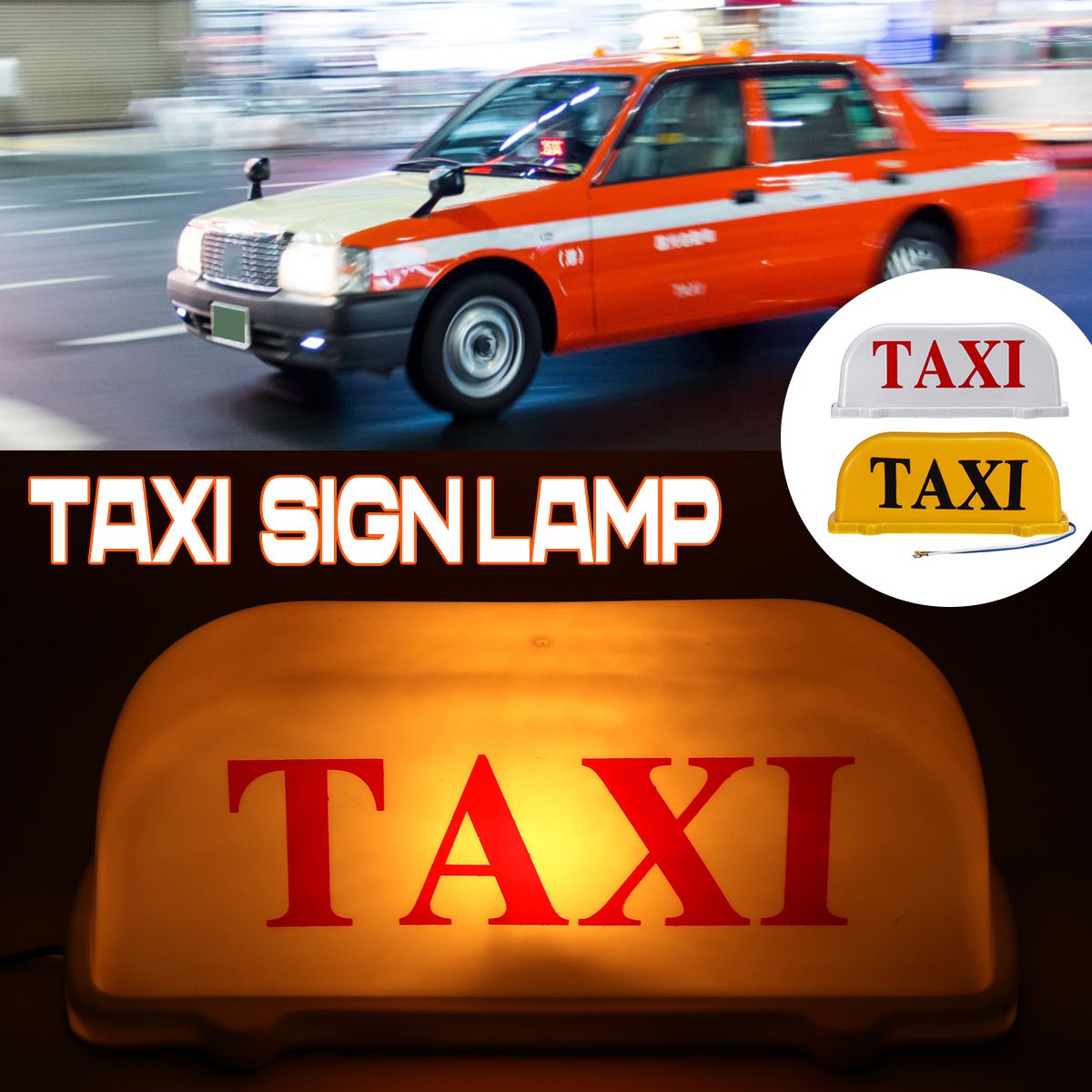 Universal-26cm-TAXI-Cab-Sign-Car-Magnetic-Lamp-Roof-Top-Topper-Light-Waterproof-Yellow-1636477