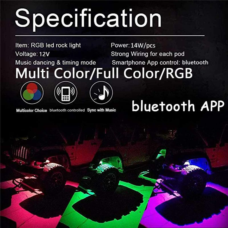 Universal-4Pcs-bluetooth-RGB-LED-Rock-Lights-IP67-Waterproof-Floor-Amw12V-14W-1120LM-Phone-APP-Contr-1721568