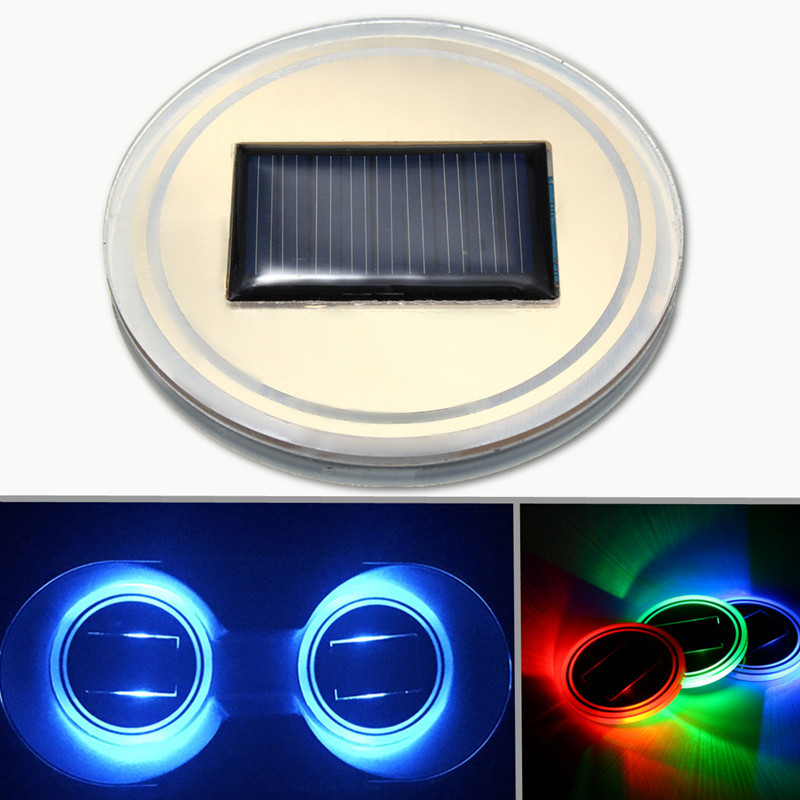 Universal-Solar-Power-Car-Cup-Holder-Pad-Multi-color-LED-Atmosphere-Light-Acrylic-Mat-BlueRedGreen-1189688