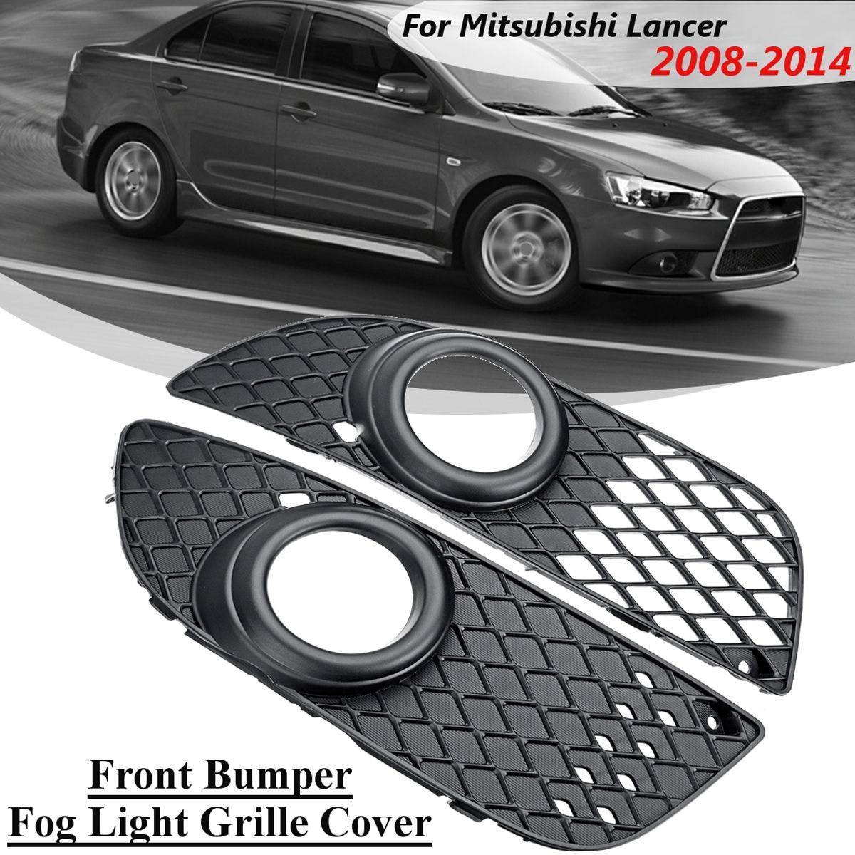 2Pcs-Car-ABS-Front-Bumper-Fog-Light-Grille-Covers-Black-For-Mitsubishi-Lancer-2008-2014-1679380