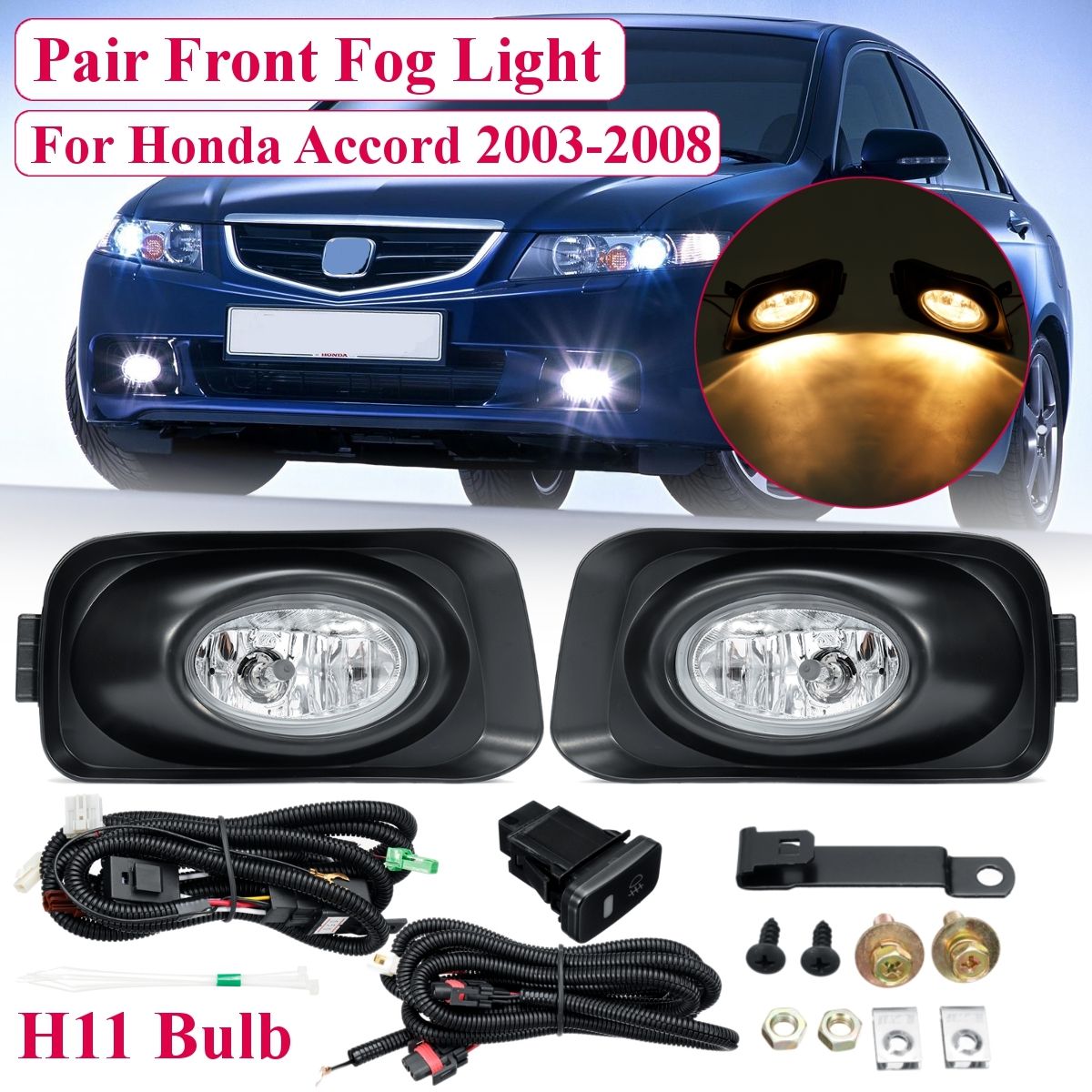 2Pcs-Car-Front-Bumper-Fog-Lights-Auto-Lamps-H11-Bulb-12V-With-Covers-Kit-For-Honda-Accord-2003-2008-1674205