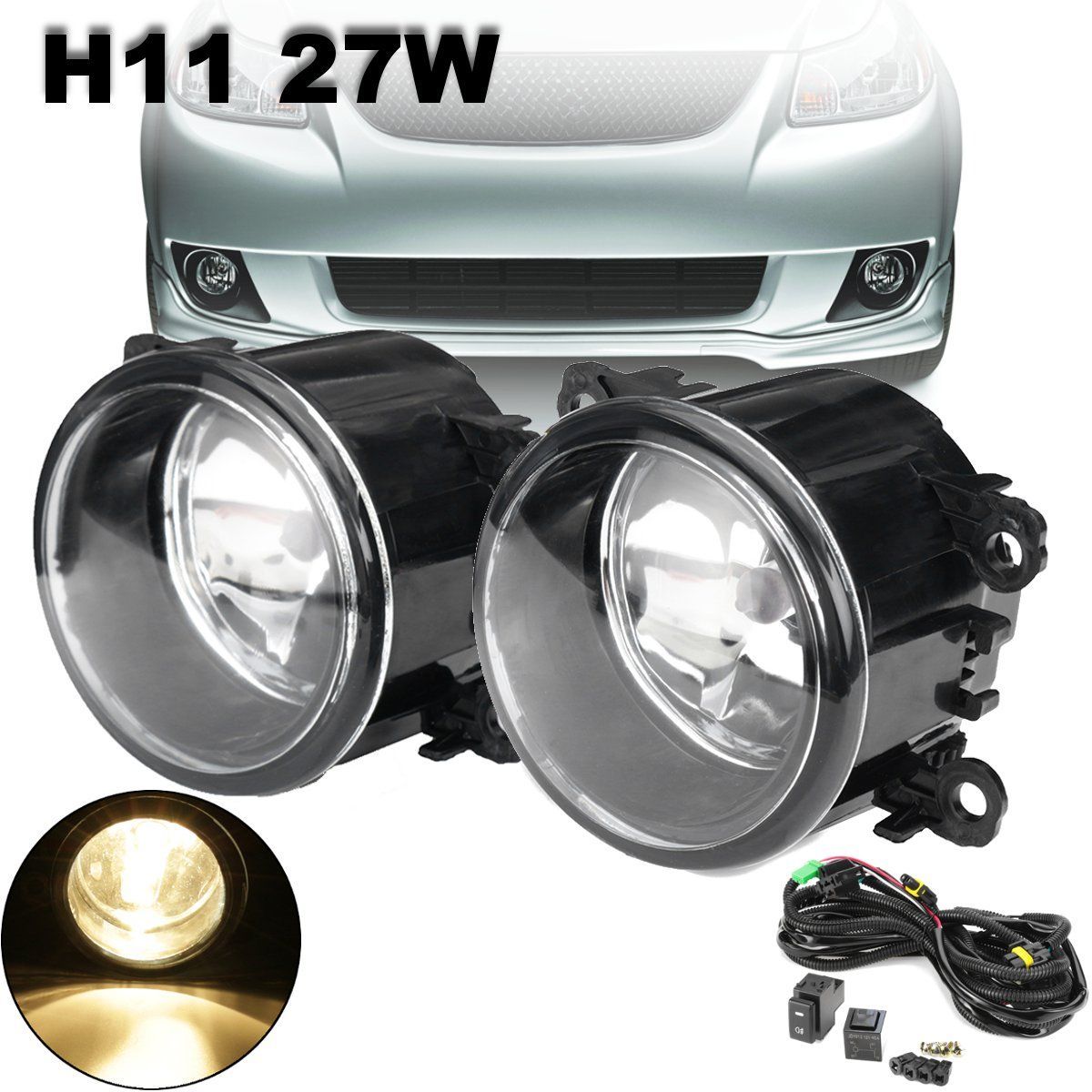 2Pcs-Car-Front-Fog-Lights-With-Wiring-H11-Bulbs-Relay-Kit-For-Suzuki-SX4-Grand-Vitara-2006-2012-1674363