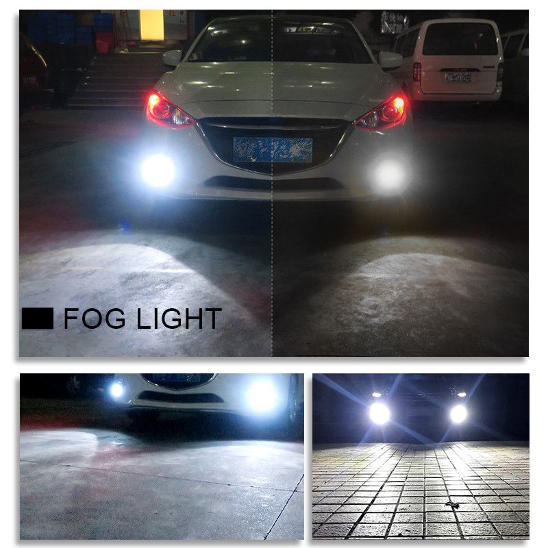 Car-2SMD-LED-Fog-lights-White-Universal-for-Honda-Civic-Fit-Odyssey-1560144