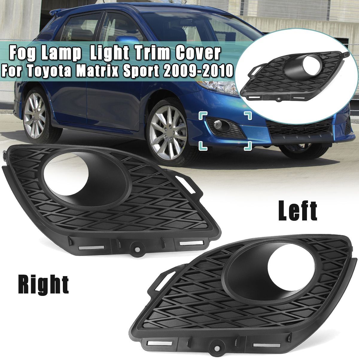 Car-Fog-Lamp-Light-Trim-Cover-Shell-For-Toyota-Matrix-Sport-2009-2010-1661590