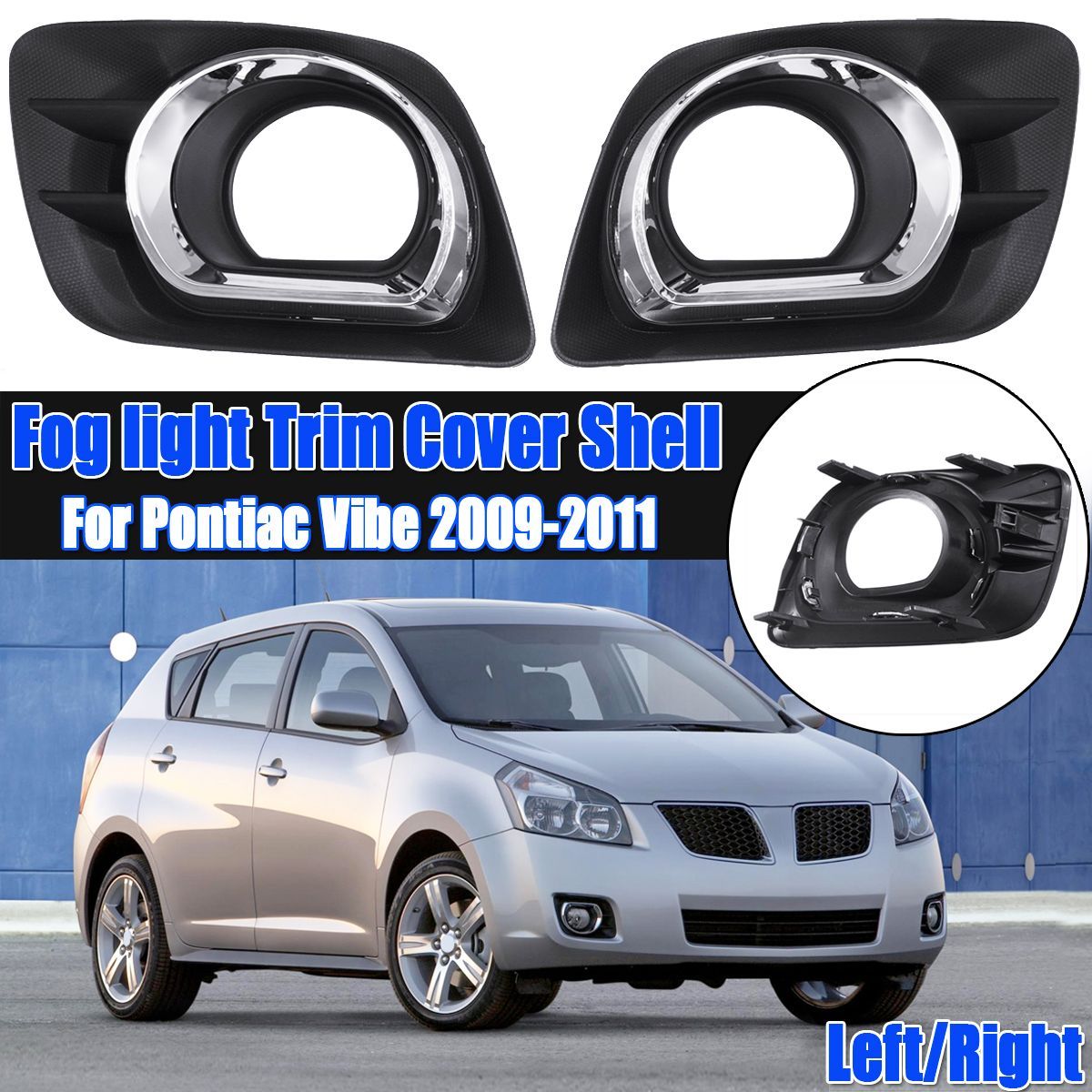 Car-Fog-Lamps-Lights-Trim-Cover-Shell-For-Pontiac-Vibe-2009-2011-1673265