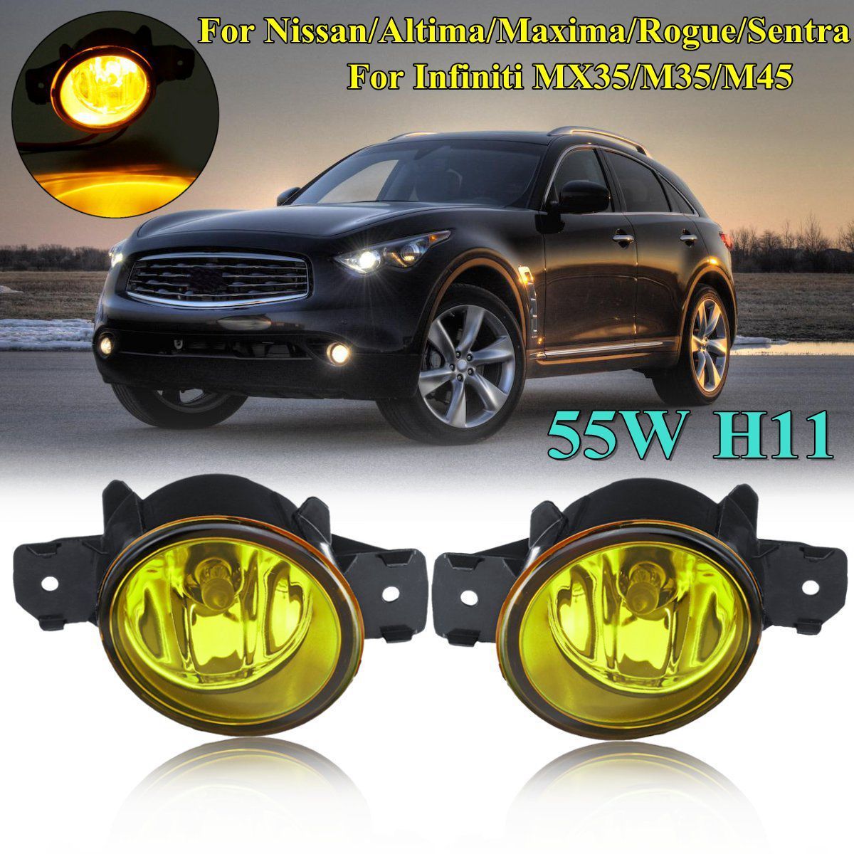 Car-Front-Bumper-Fog-Lights-Lamp-with-Bulbs-Amber-Pair-For-Nissan-Altima-Sentra-Infiniti-MX35M35M45-1417736