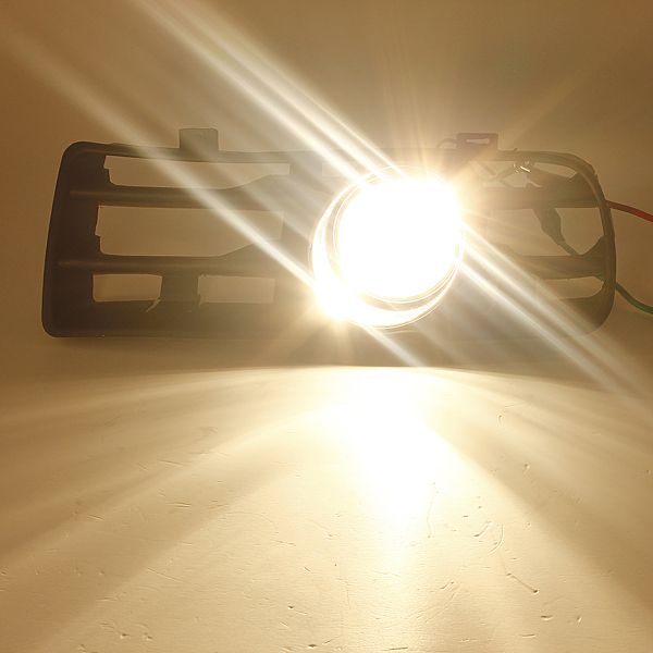 Car-Front-Fog-Light-Lamp-Grille-Set-For-VW-GOLF-1998-2005-Black-930415
