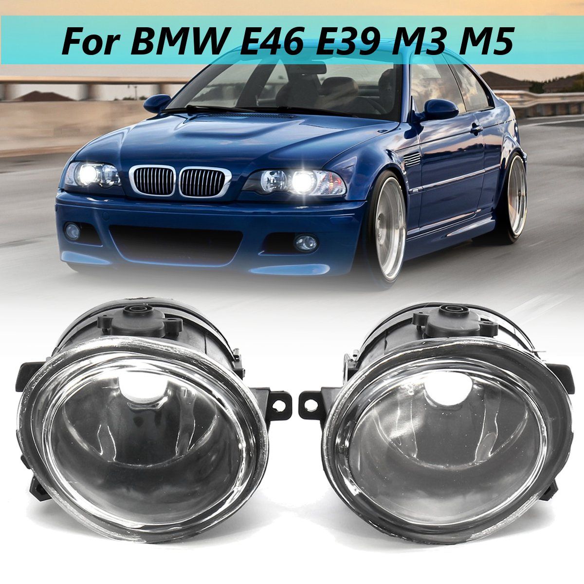 Car-Front-Fog-Lights-Shell-with-No-Bulb-Pair-For-BMW-3-Series-E46-5-Series-E39-M3-M5-1998-2004-1530914