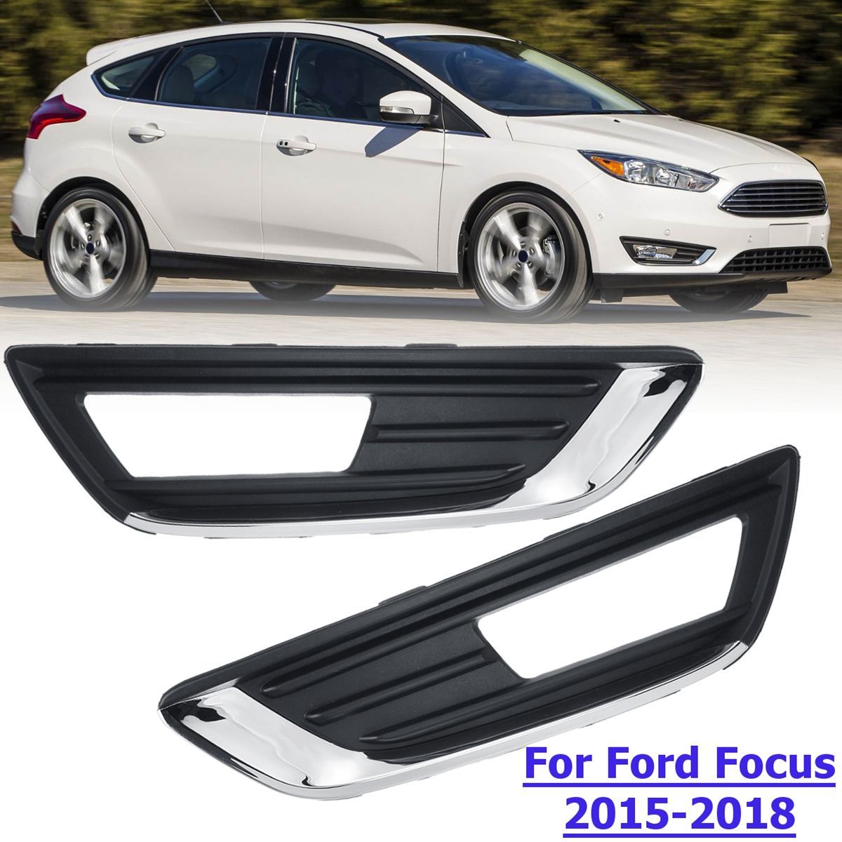 Car-Front-LeftRight-Fog-Lamp-Cover-For-Ford-Focus-Hatchback-Estate-2015-2018-1685827