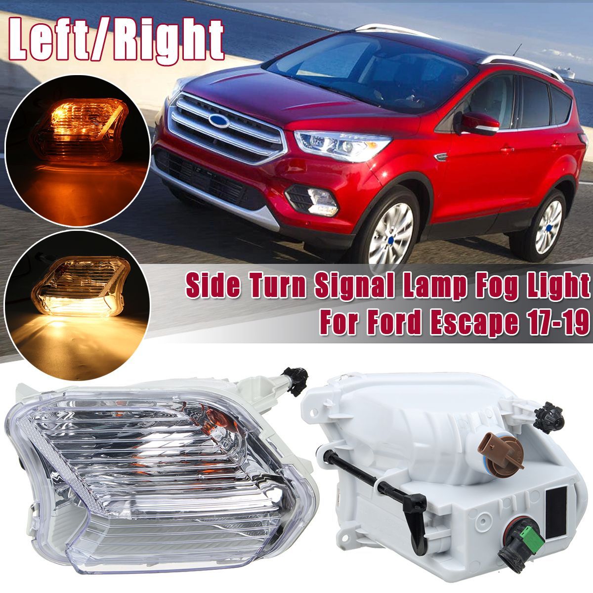 Car-Front-LeftRight-LED-Fog-Lights-Turn-Signal-Lamp-with-Bulb-For-Ford-Escape-Kuga-2017-2019-1557415