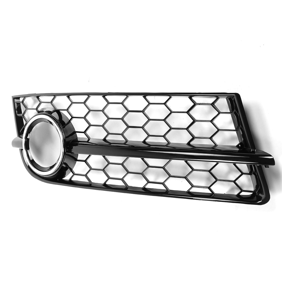 Front-Fog-Light-Lamp-Grille-Grill-Cover-Honeycomb-Hex-RS-Style-Chrome-Silver-For-Audi-TT-8J-2006-201-1750293