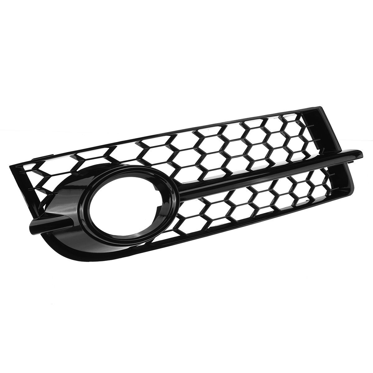 Front-Fog-Light-Lamp-Grille-Grill-Cover-Honeycomb-Hex-RS-Style-Glossy-Black-For-Audi-TT-8J-2006-2014-1750295