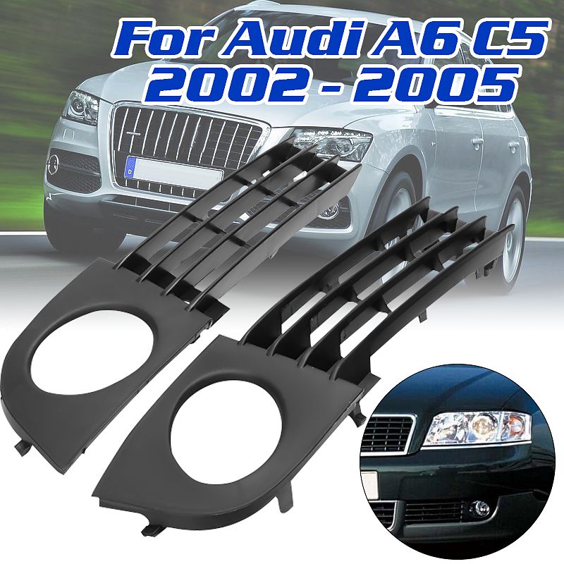 Front-Low-Bumper-Fog-Lamp-Light-Grille-Grill-For-Audi-A6-C5-2002-2005-1629463