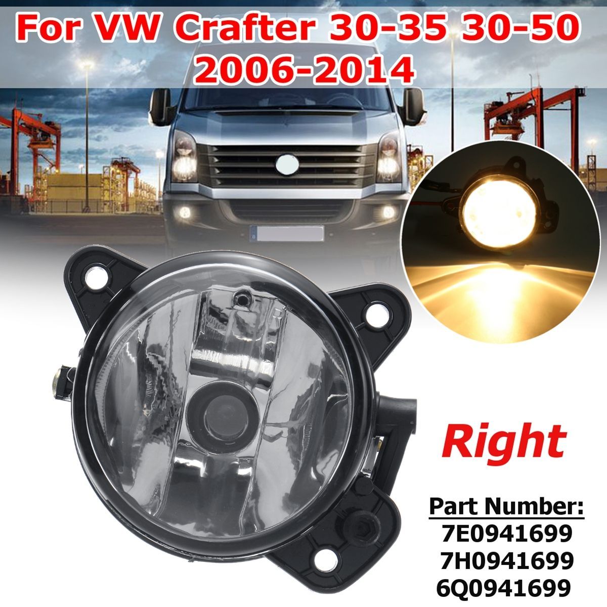 Front-Right-Bumper-Fog-Light-Lamps-For-VW-Transporter-Polo-Crafter-30-35-30-50-1769118