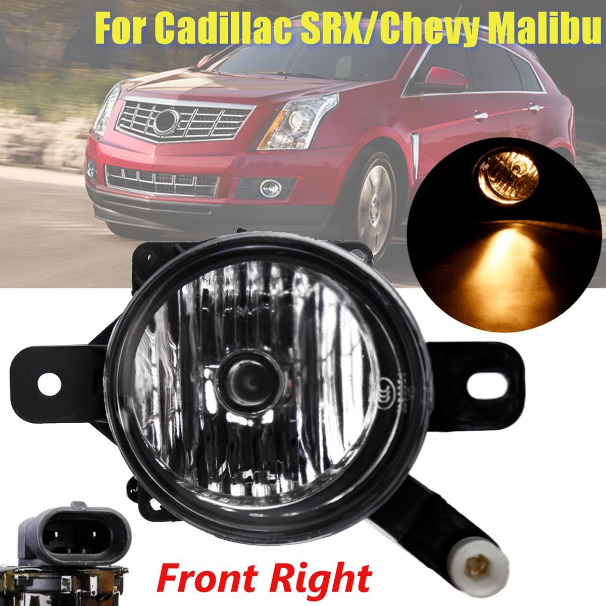 Front-Right-Car-Halogen-Fog-Driving-Lights-Lamp-for-Saturn-Astra-Cadillac-SRX-Chevy-Malibu-SS-1382547