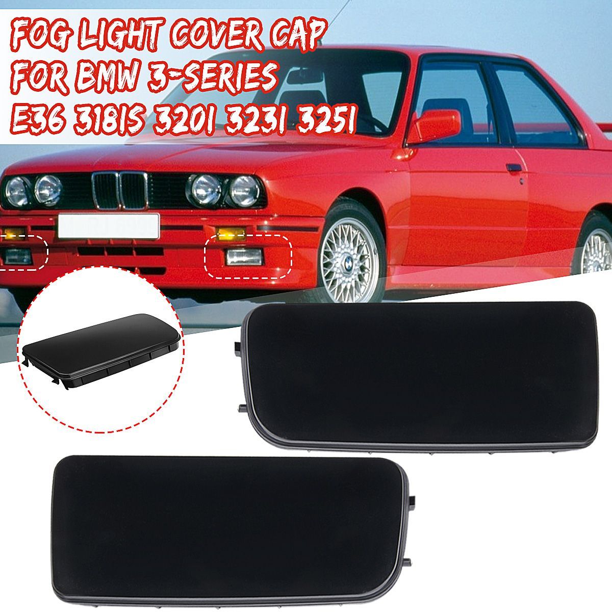 Front-Right-Lamp-Bumper-Lower-Fog-Light-Cover-For-BMW-3-Series-E36-318is-320i-325i-1700169