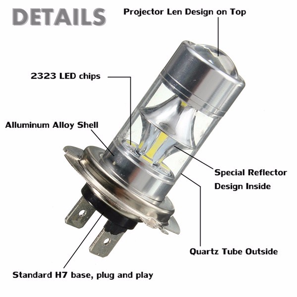 H7-2323-Fog-Running-Light-White-High-Power-LED-Car-Bulbs-60W-6000K-10-30V-1012530