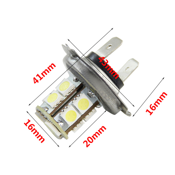 H7-5050-13SMD-Car-White-Yellow-Red-LED-Fog-Daytime-Running-Light-Bulb-999477