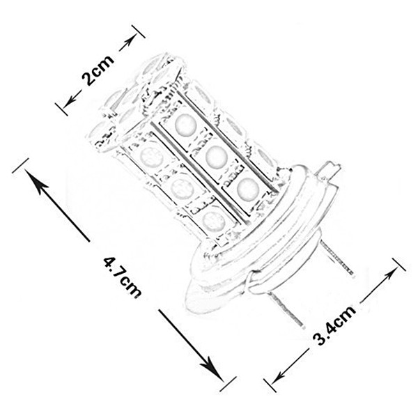 H7-5050-27SMD-Car-White-LED-Fog-Light-Daytime-Running-Light-Bulb-999483