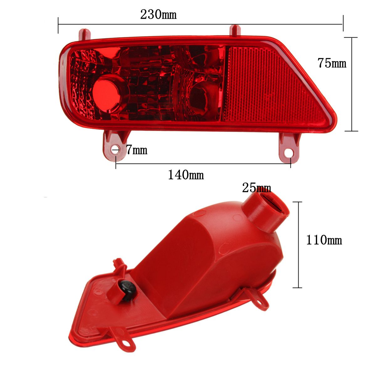 Left-Rear-Bumper-Fog-Light-Lamp-Cover-Passenger-Side-for-PEUGEOT-3008-2009-2015-1316665